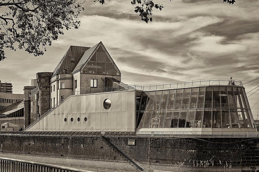 chocolademuseum van Keulen, Keulen, Duitsland, architectuur, buitenkant van het gebouw, ingebouwde structuur, Bekende plek, modern, bouwindustrie, wolkenkrabber, stadsgezicht