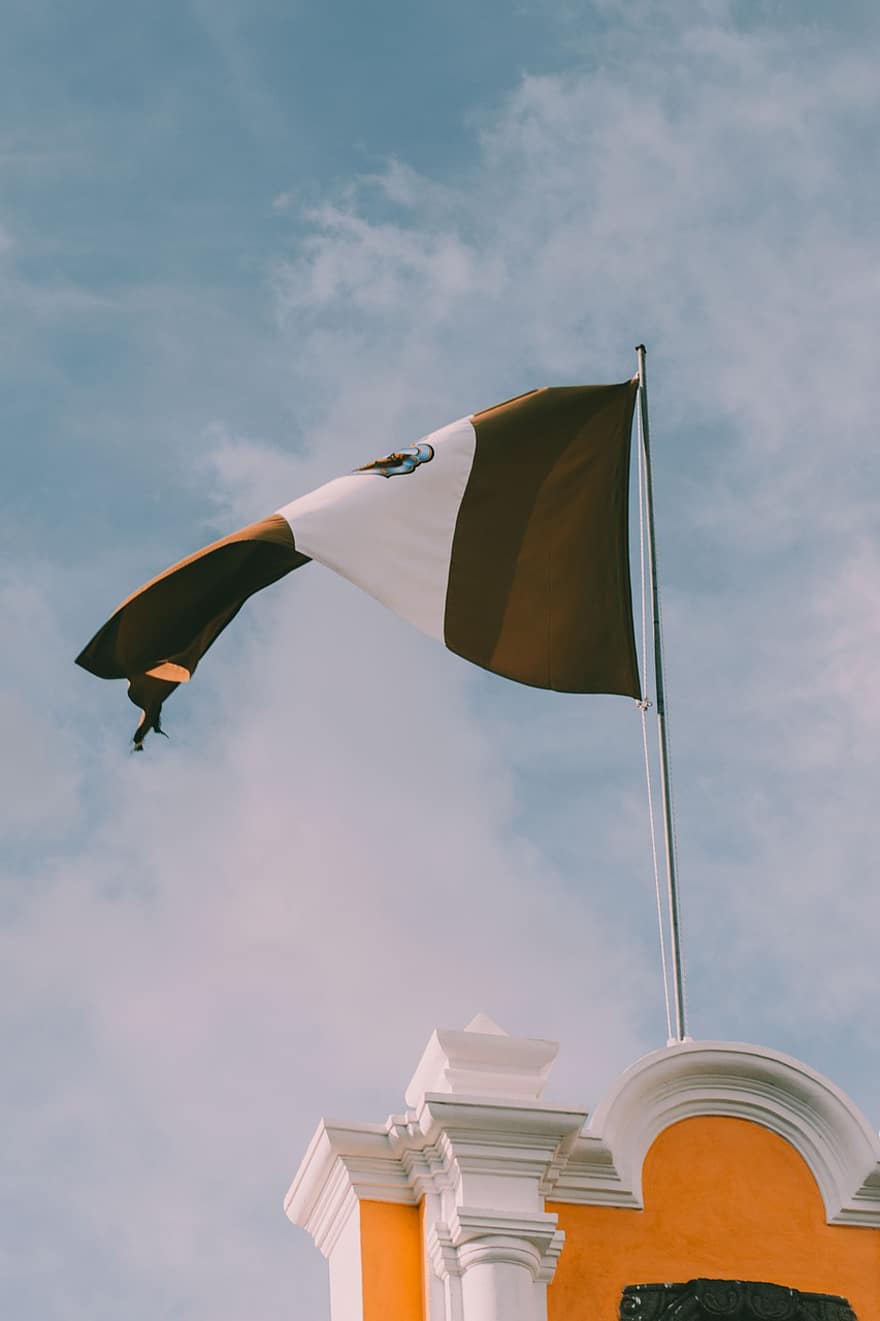 กัวเตมาลา, อาคาร, ธง, ค้ำที่ธง, สัญลักษณ์, ท้องฟ้า