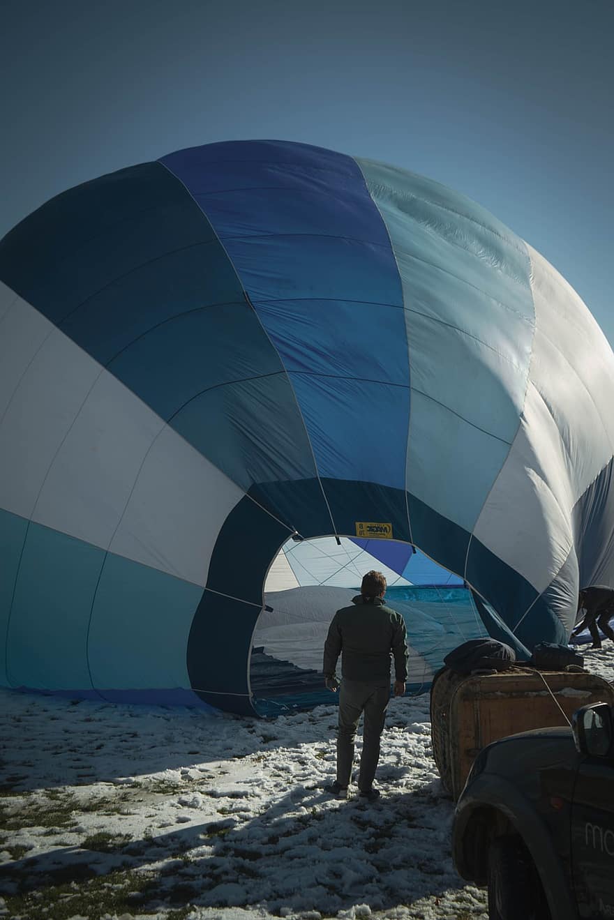 Hot Air Balloon, Travel, Adventure, Outdoors, men, adult, one person, extreme sports, sport, recreational pursuit, leisure activity