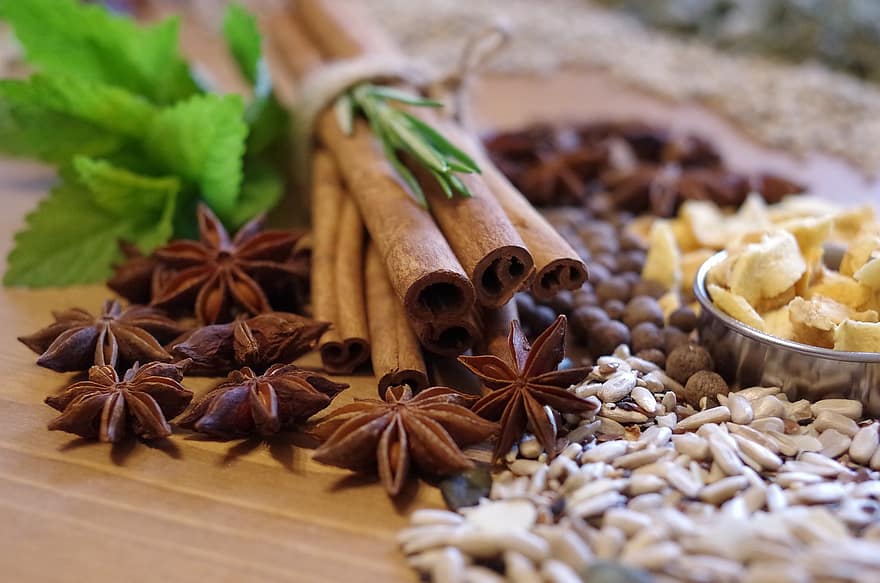 Cinnamon, Herbs, Pepper, Cooking, Meal, Aroma, Flavor, Kitchen, Ingredients, Clove, Aromatic