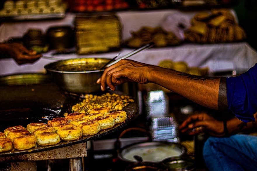 India, Cibo indiano, cucinando, ristorante