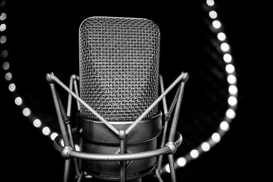 microfono, mic, Audio, suono, registrazione, Neumann, studio del suono, studio, voce, cantando, studio musicale