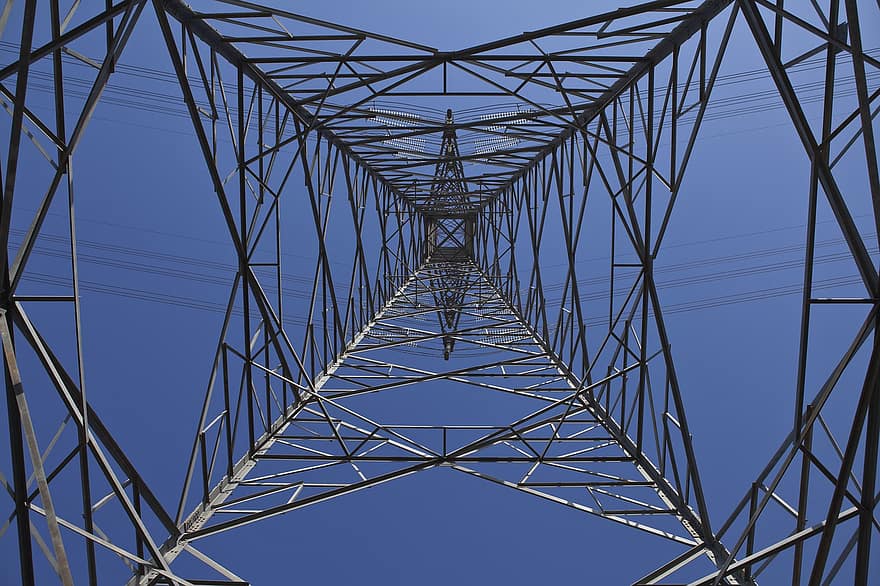 electricitat, línia d’alta tensió, línia, cable, transmissió, energia, pol, acer, voltatge, central elèctrica, distribució