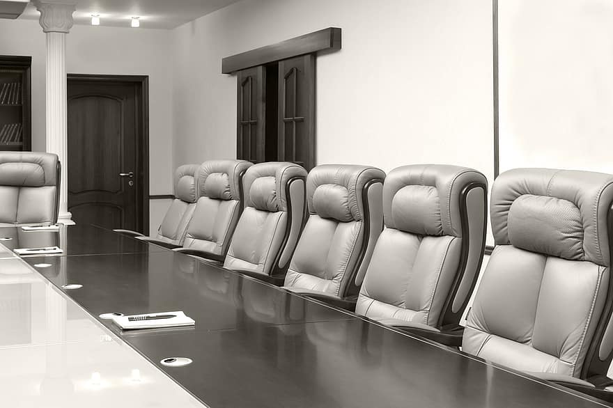 kėdės, konferencijoje, įmonių, verslą, patogus, komunikacijos, šiuolaikiškas, tuščia, horizontaliai, patalpose, interjeras