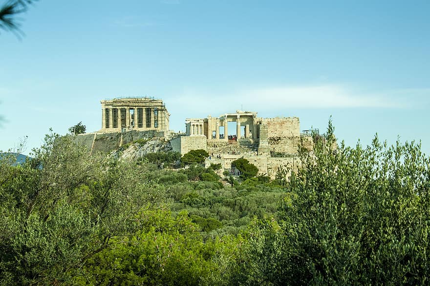Athény, akropole atén, parthenon, Řecko