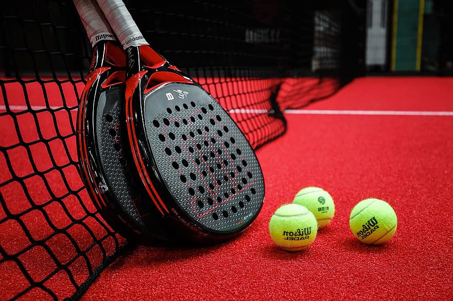Padel, Padel Racket, tennis bollar, bollar, paddeltennis, wilson, sporter, racket, netto, sportutrustning, tennisbana