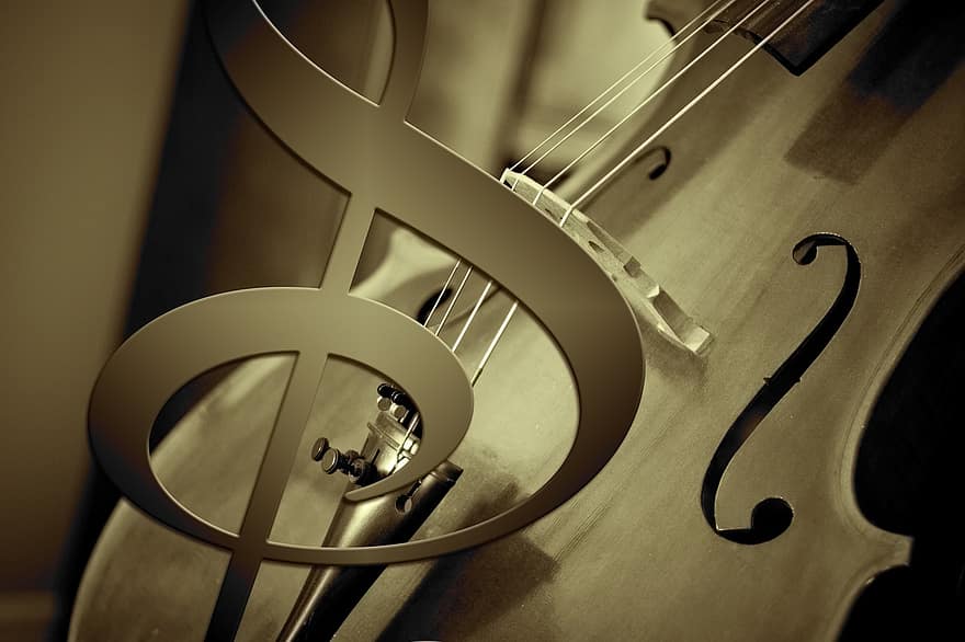 violoncel, violí, instrument, música, Clau de violí, clau, clau de Sol, instruments musicals, so, negoci de la música, concert