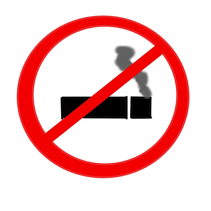 sigaret, roken, teken, verboden, ban, hou op, Roken zingen, niet roken, zingen, veiligheid, waarschuwing