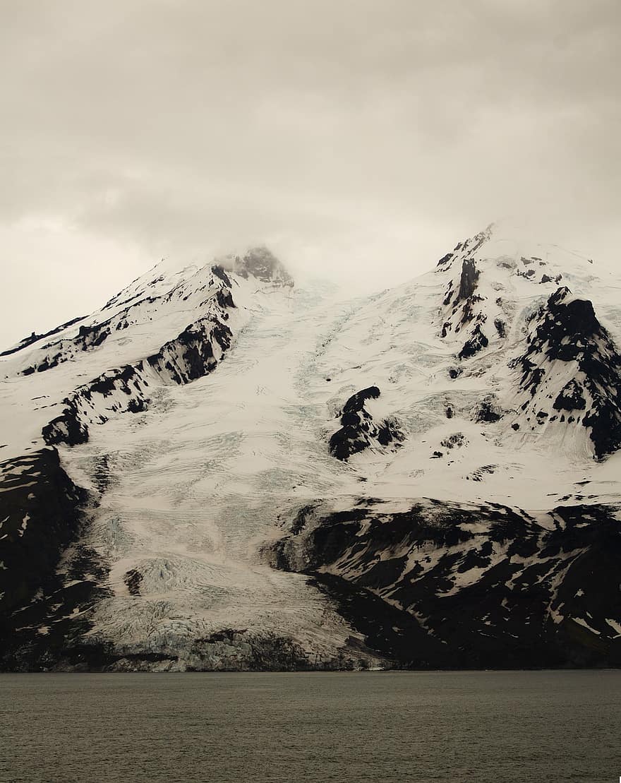 Jan Mayen, sever atlantic, mer de glace, ledovec, Severní ledový oceán, Severoatlantický ostrov