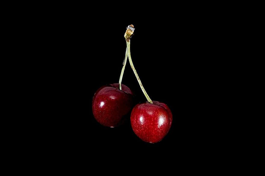 cherry, fruits, food, fruit, freshness, close-up, ripe, organic, healthy eating, leaf, gourmet
