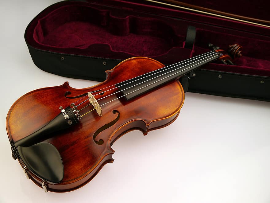 バイオリン、ひも、バイオリンケース、楽器、いじる、弦楽器、クラッシック、ミュージカル、音楽、ミュージシャン