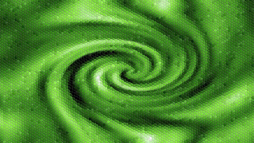 spirale, mosaïque, conception, fond d'écran, Contexte, numérique, abstrait, toile de fond, Couleur, résumé vert, Numérique vert