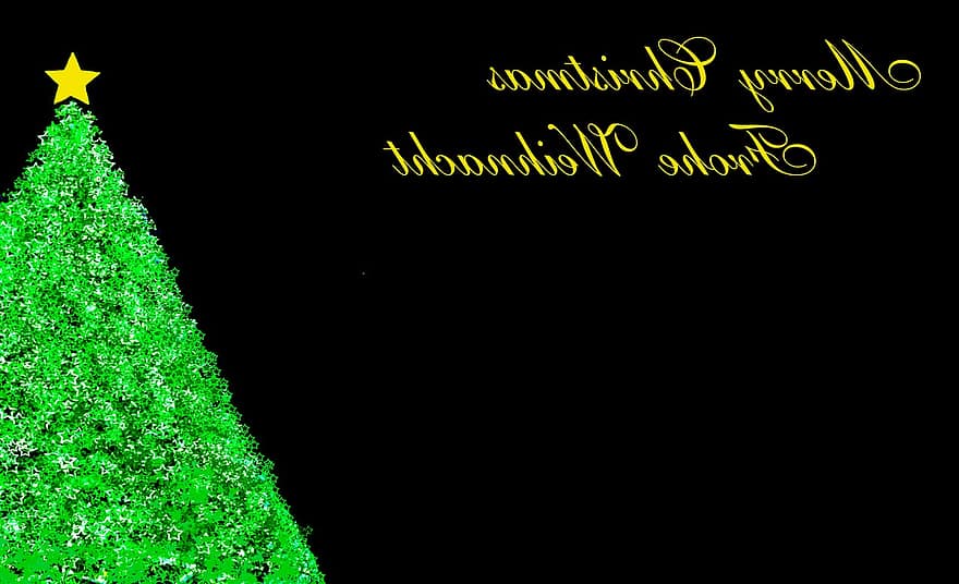 Christmas, Green, Area, Black, Background, Star, Gold, Texture, Graphic, Fir Tree, Christmas Tree