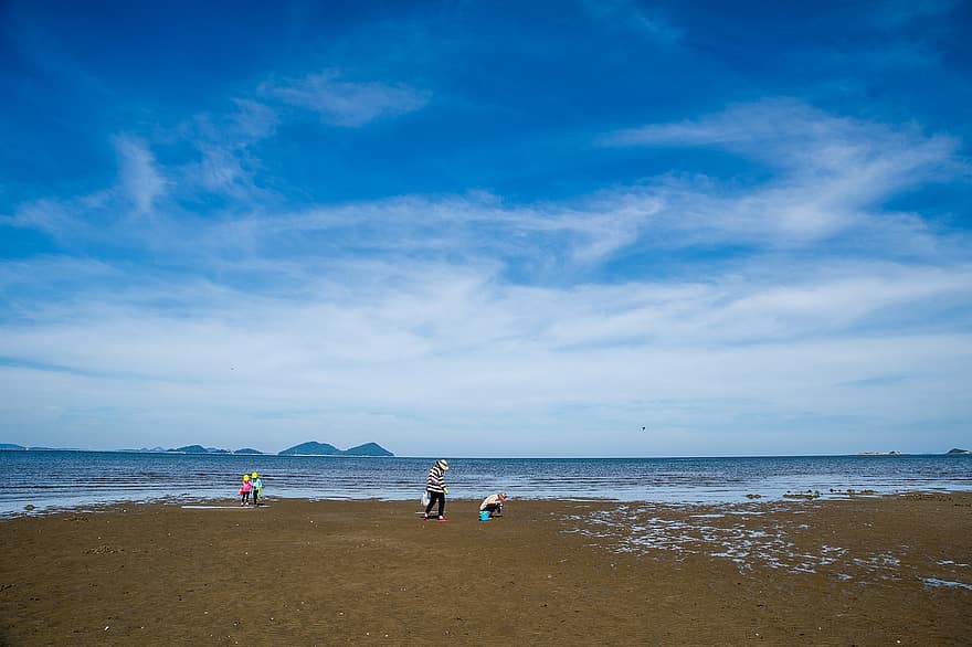 مقاطعة Buan ، شاطئ بحر ، كوريا الجنوبية ، طبيعة ، المناظر الطبيعيه