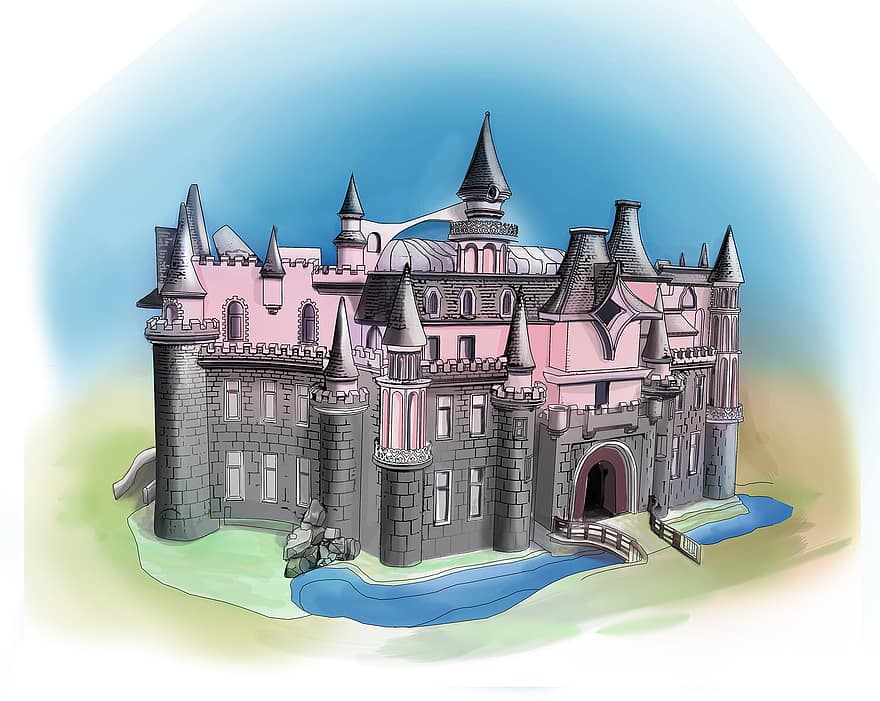 Château, fort, palais, la tour, architecture, Britanique