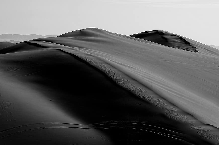 minimal, noir et blanc, Voyage, Iran, désert, la nature, paysage, Terre, le sable, dune de sable, modèle