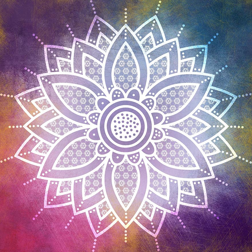 mandala, disegno mandala, zen, hippie, boemo, Festival, indiano, asiatico, etnico, decorazione, decorativo
