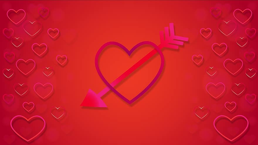 hjerter, kærlighed, kærlighed hjerte, valentinsdag, rød kærlighed