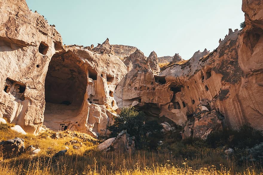peşteră, vârf, Cappadocia, excursie, descoperire, în aer liber, anatolia, aventură, turism, Nevșehir, Curcan