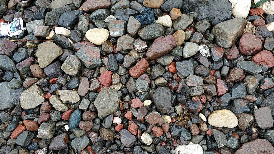 kő, anyag, sziklák, kavics