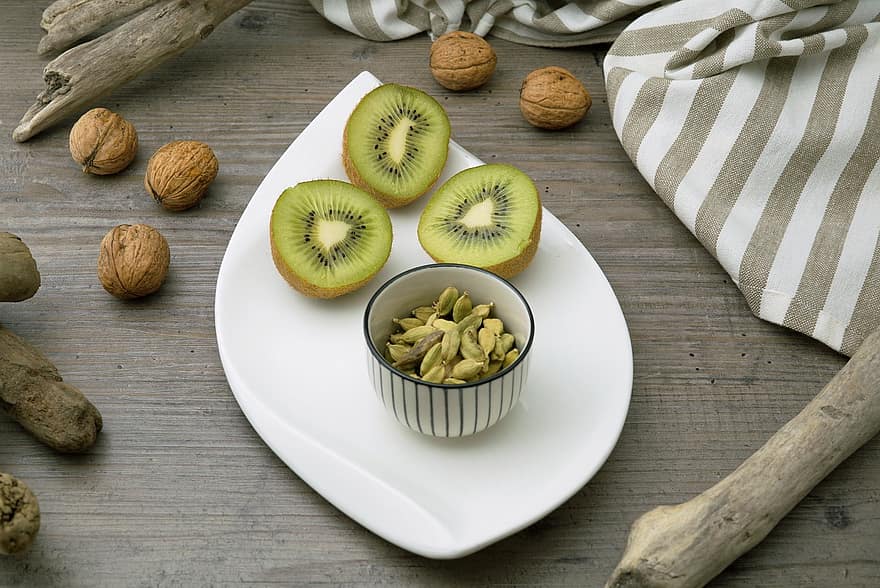 trái cây, Quả kiwi, hữu cơ, khỏe mạnh, snack, món ăn, sự tươi mát, gỗ, cận cảnh, ăn uống lành mạnh, món tráng miệng
