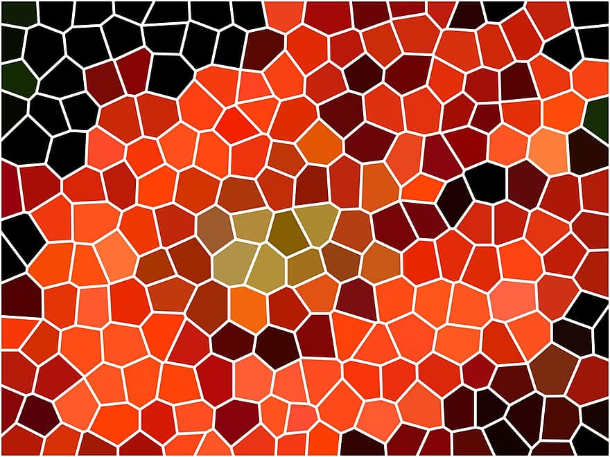 mozaika, Struktura, wzór, tło, tekstura, kafelki mozaikowe, kolorowy, Pomarańczowy, płytki ceramiczne, odcienie brązu, kolor