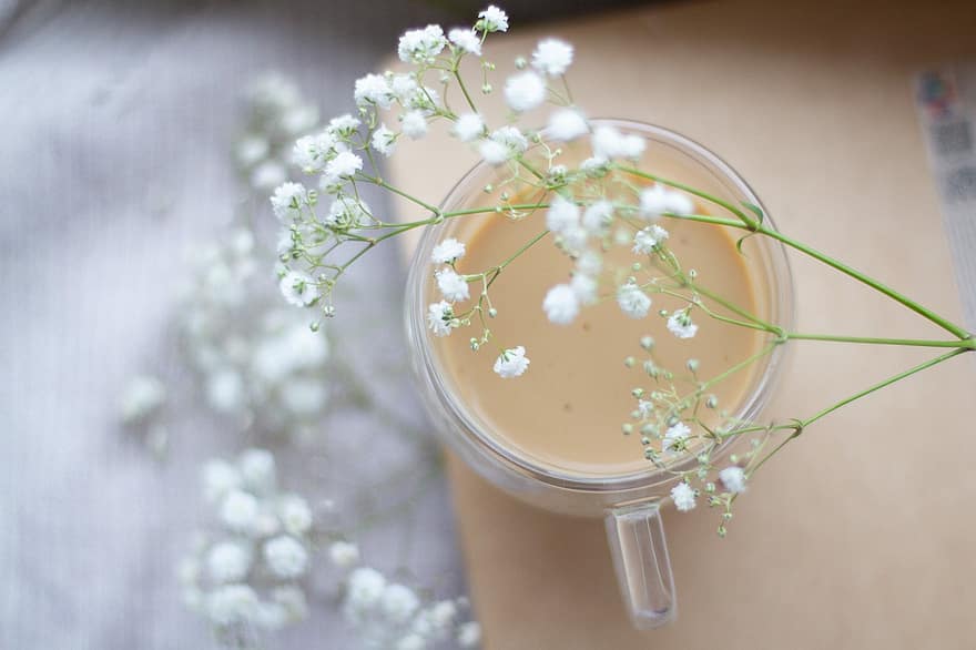 uống, cà phê, những bông hoa, cafein, đồ uống, cốc, cái ca