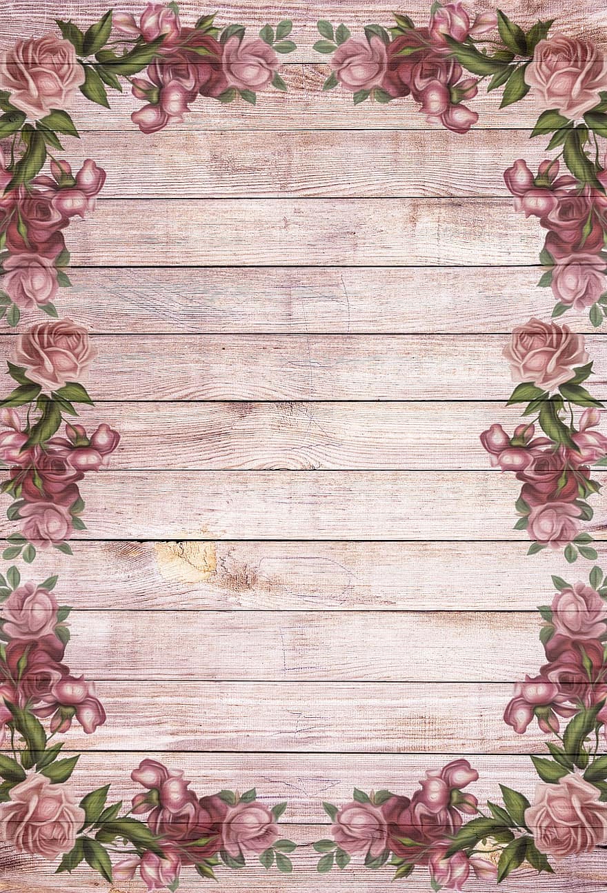 लकड़ी पर, गुलाबी, मैजेंटा, लकड़ी, सजावट, पृष्ठभूमि, फूल, गुलाब का फूल, चंचल, विंटेज, उदासीन