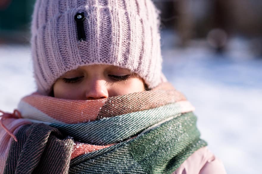 Child, Girl, Winter, Fashion, Hat, Scarf, Cold, Kid, Young, Little Girl, Person