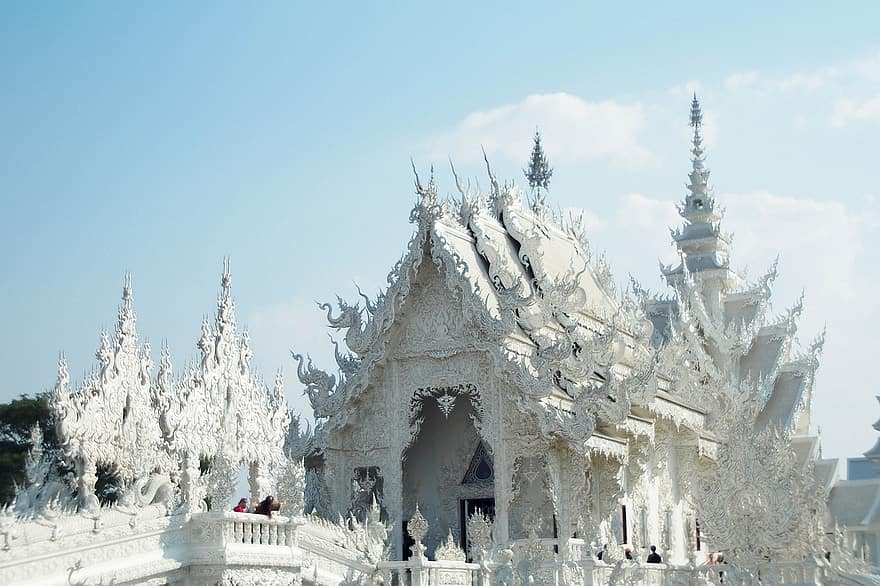 thailand, arkitektur, buddha, Asien, tempel, buddhism, religion, tur, bangkok, resa, Chiang Rai
