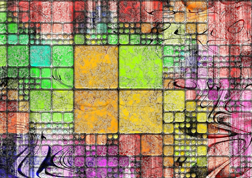 Abstract, Squares, Background, Pattern, Arrangement, Aesthetics, Color, Chromaticity Diagram, Form, Fabric, Creativity