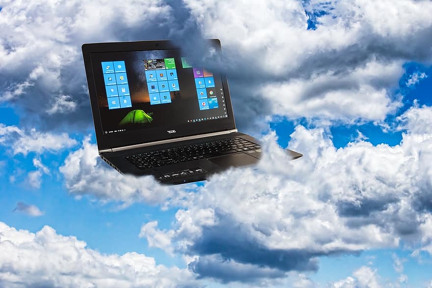computación en la nube, ordenadores, Almacenamiento en la nube, Acer, concepto de cloud computing, tecnología, red, Internet, comunicación, negocio, datos