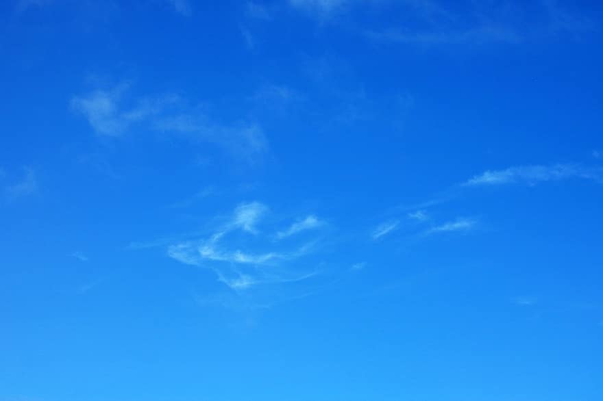 небо, облака, атмосфера, синее небо, день, яркий