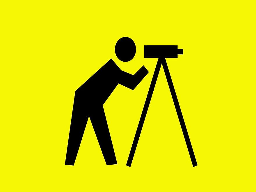 Construction, Surveying, Surveyor, Road, Work, Warning, Watch, Yellow Work, Yellow Road, Yellow Construction
