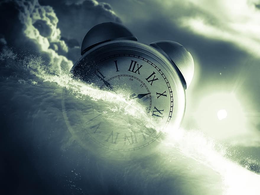 laikrodis, Žadintuvas, laikas, praeitis, nurodomas laikas, trumpalaikis, surinkti, momentus, meno kūriniai, santrauka, vandenynas