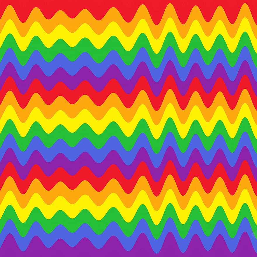 Rainbow Digital Paper, Glitch, Stripes, Chevron, Twirl, Chaos, Colorful, Creative, Digital, Distortion, Signal