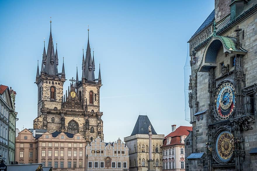 Praha, Česká republika, Čechy, historické centrum, Evropa, cestovat, cestovní ruch, Města dovolená, výlet, prohlížení památek, hlavní město