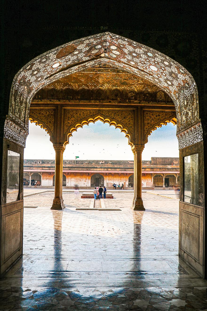 건축물, 파키스탄, 역사적인, 여행, 관광 여행