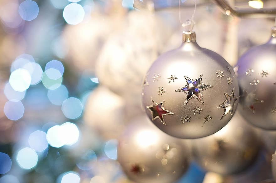 Kerstmis, ornament, decoratie, vakantie, viering, detailopname, achtergronden, kerst versiering, glimmend, kerst decoratie, seizoen