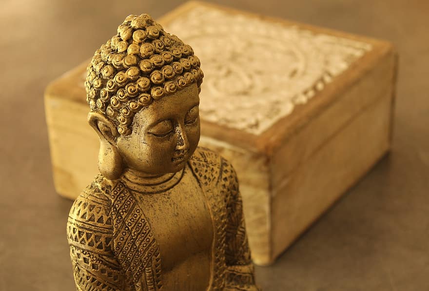 仏、禅、像、彫刻、置物、平穏、仏像、瞑想する、仏教、宗教