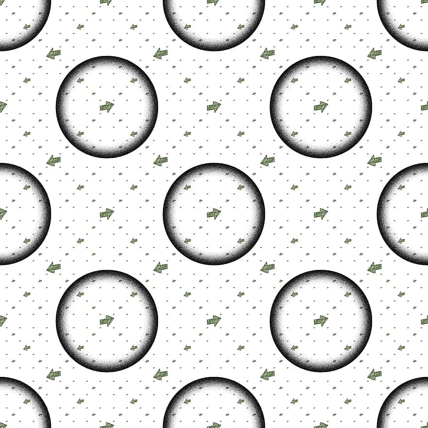 pijlen, richting, bubbels, tegels, patroon, gebied, bol, circulaire, rechts, links, naadloos