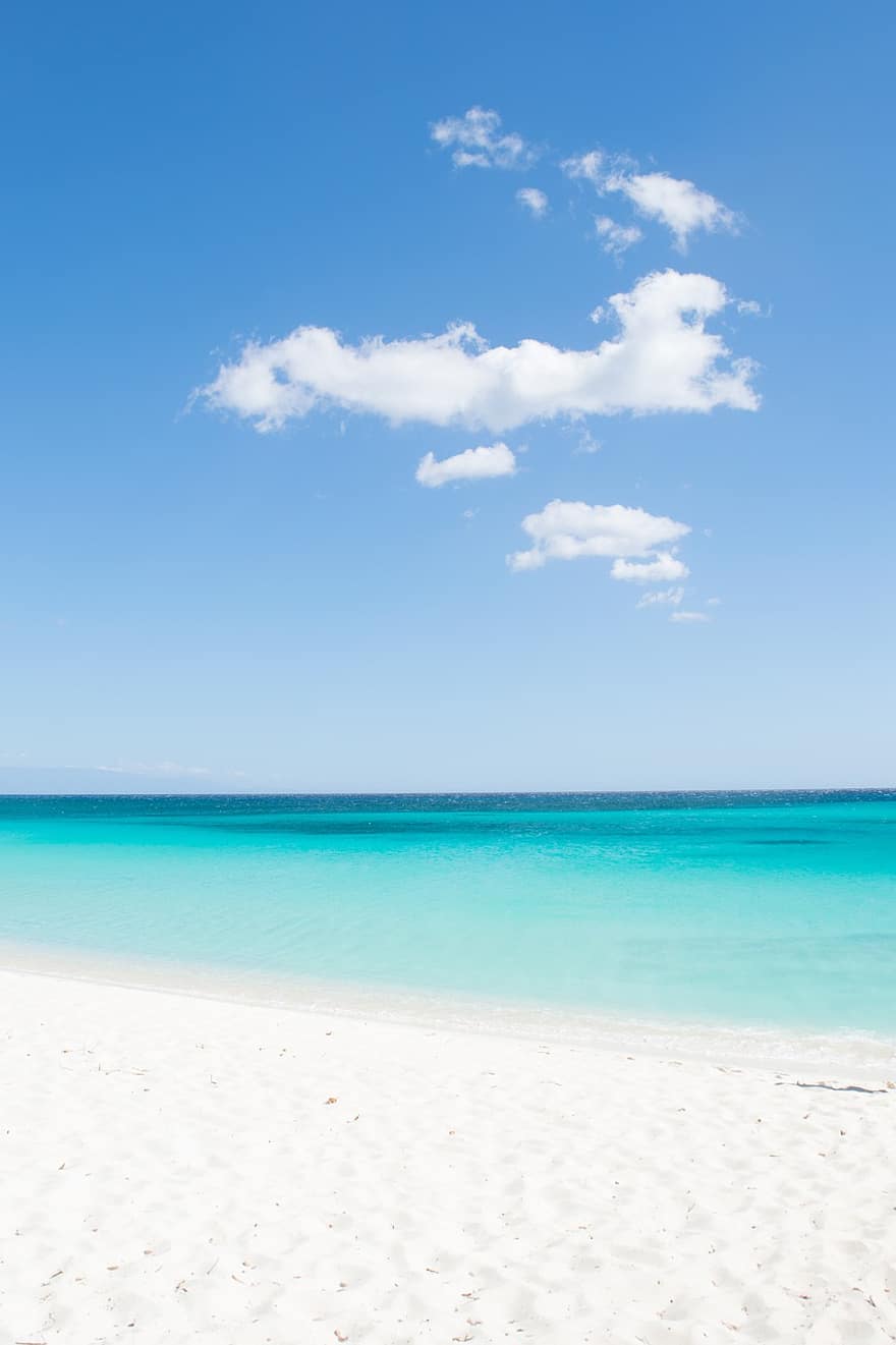 Beach, Ocean, Water, Sand, Caribbean, Vacation, Tropical Sea, Island, Azure, Relaxation, Tropical