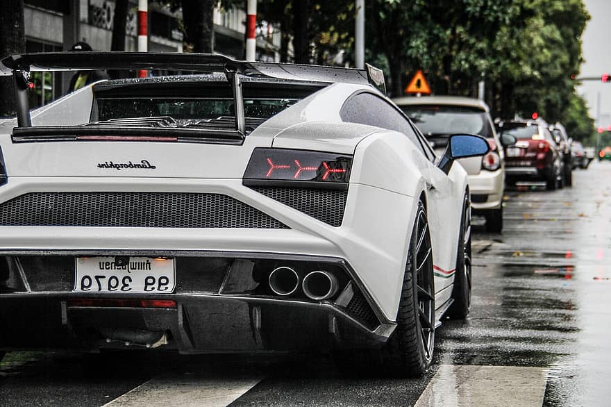 Lamborghini gallardo, carro esportivo, estrada, rua, carro, carro de luxo, veículo, Super-carro, auto, automóvel, lamborghini