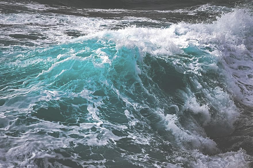 Sea, Waves, Ocean, Sea Foam