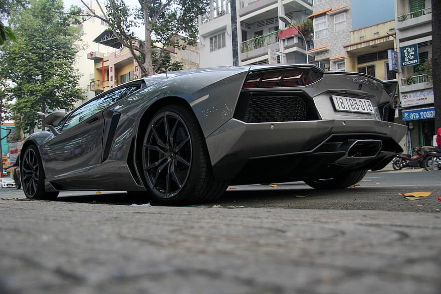 Lamborghini, aventador, supercar, voiture, véhicule, transport, automobile, auto, voiture de luxe, voiture garée, voiture de sport