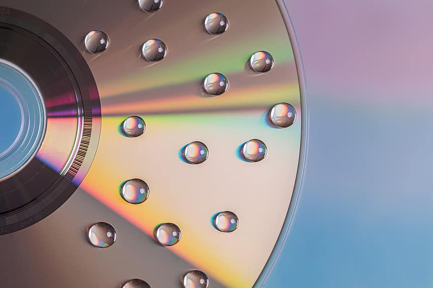 Cd, Music, Water Droplets, Colors, Light, Audio, Entertainment, Music Cd, Water Drops