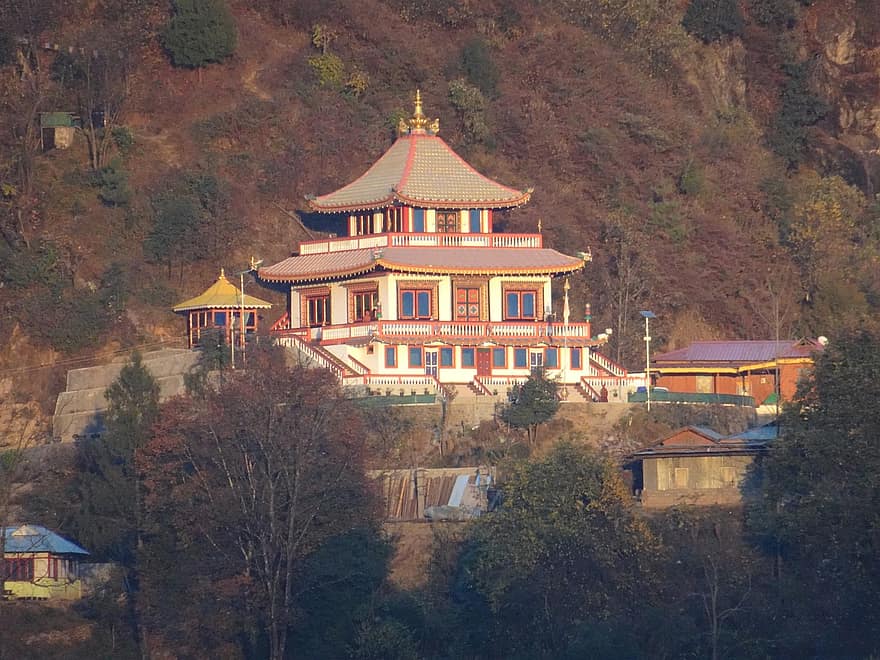 templo, Buda, budismo, religión, Bomdila, Arunachal