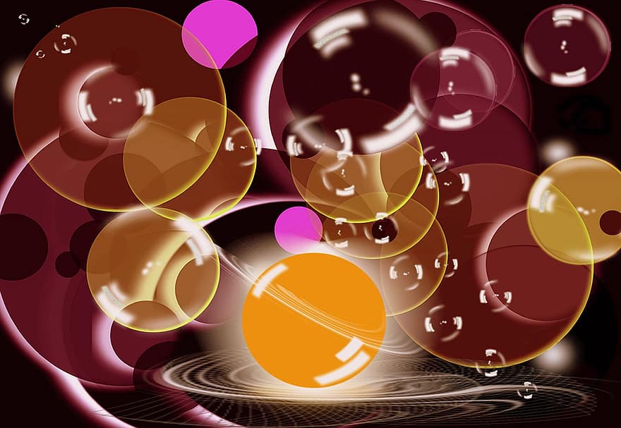 trieciens, ziepju burbuļi, bumbiņas, krāsains, peldošs, lidošana, viegli, fona, gaisīgs, padarīt ziepju burbuļus, svars