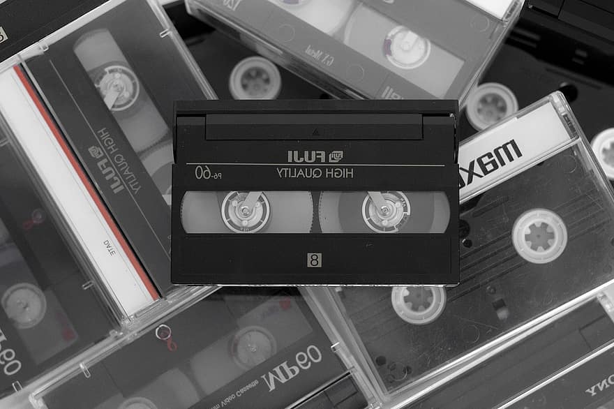 kassette, bånd, nostalgi, Fujifilm, film, retro, årgang, Produkter