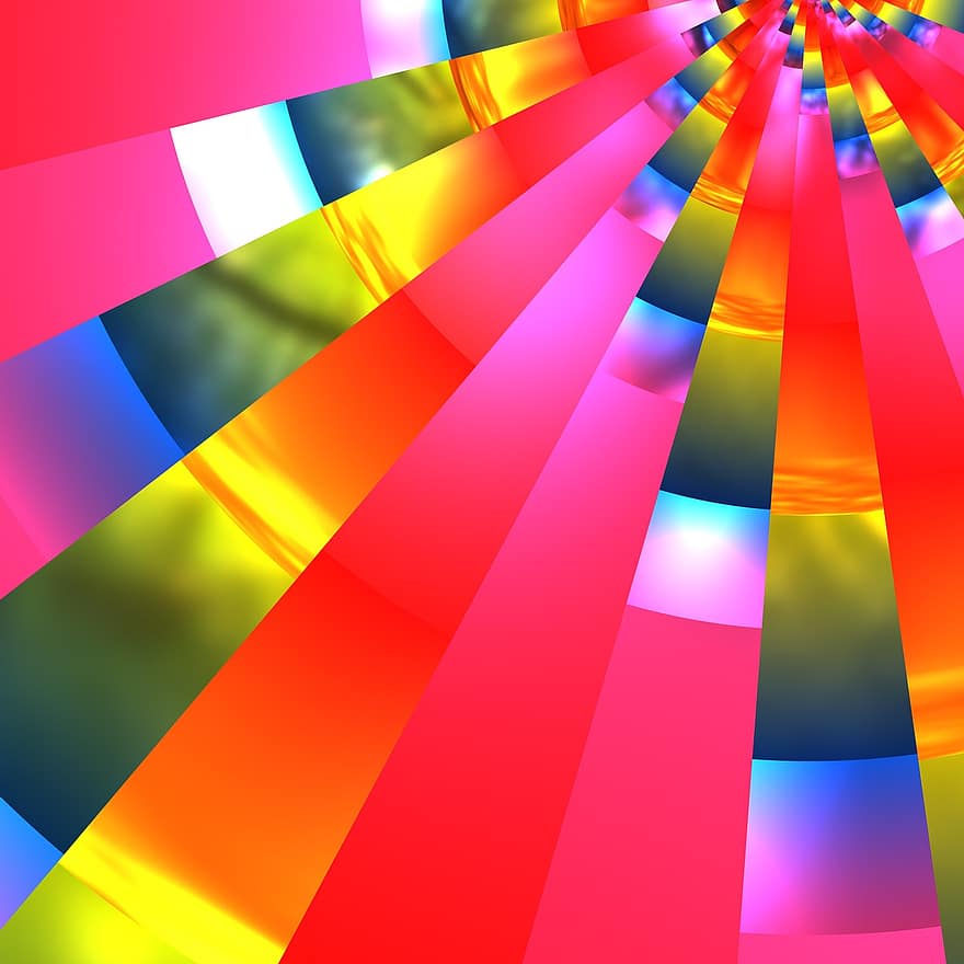 パターン、虹、光線、設計、テクスチャ、虹の背景